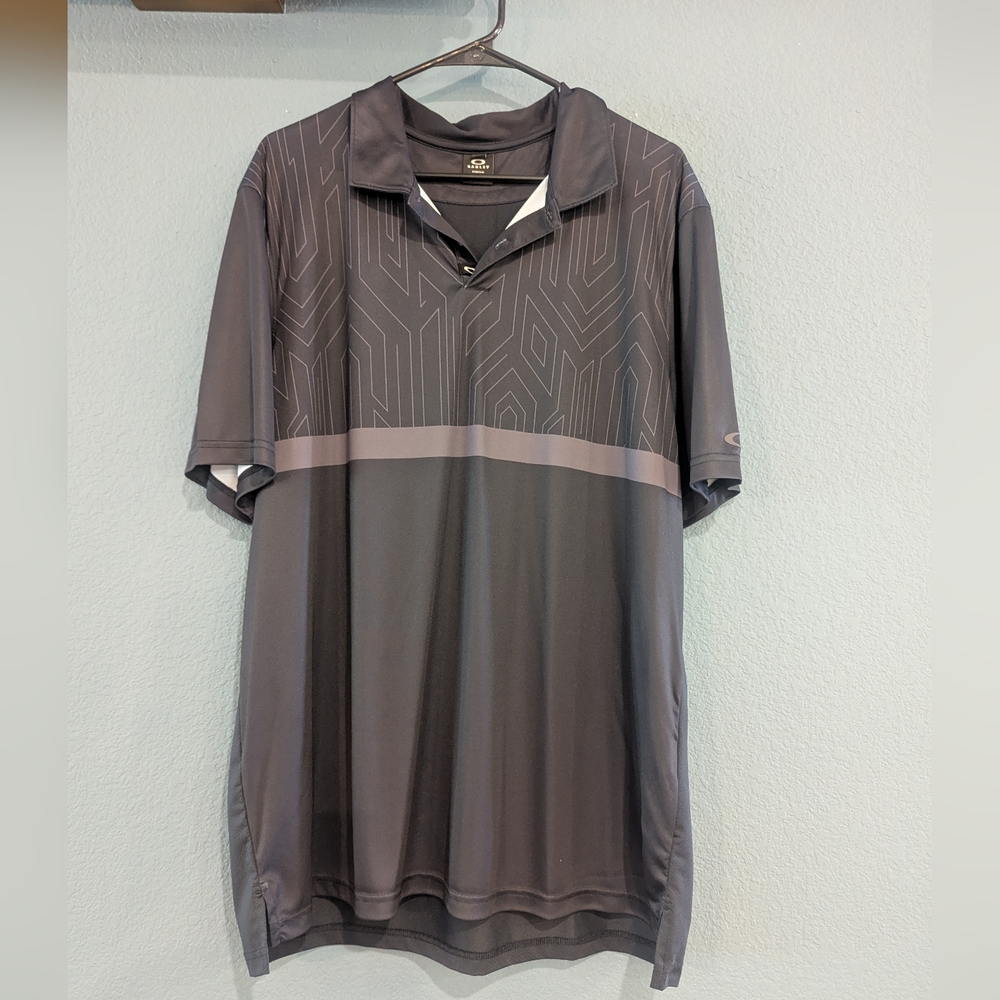 Oakley Men's Gray Polo Shirt